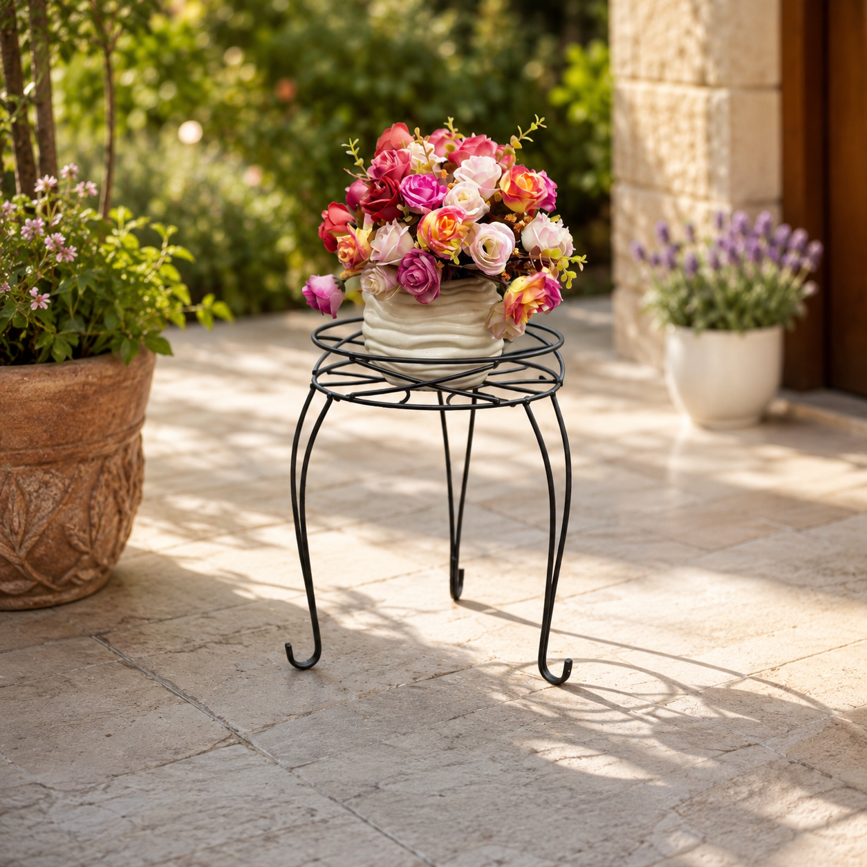 Matte Black Plant Stand