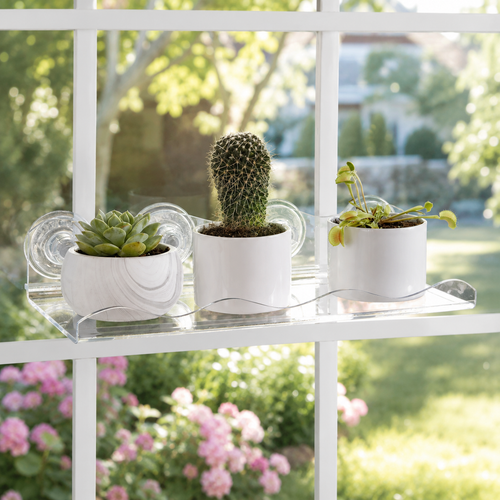 Clear Window Plant Shelf (2pcs)