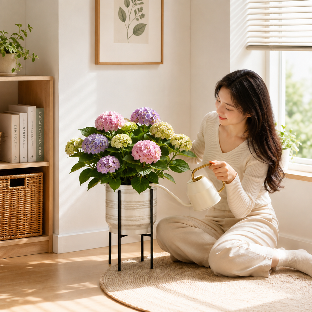 Reversible Black Plant Stand