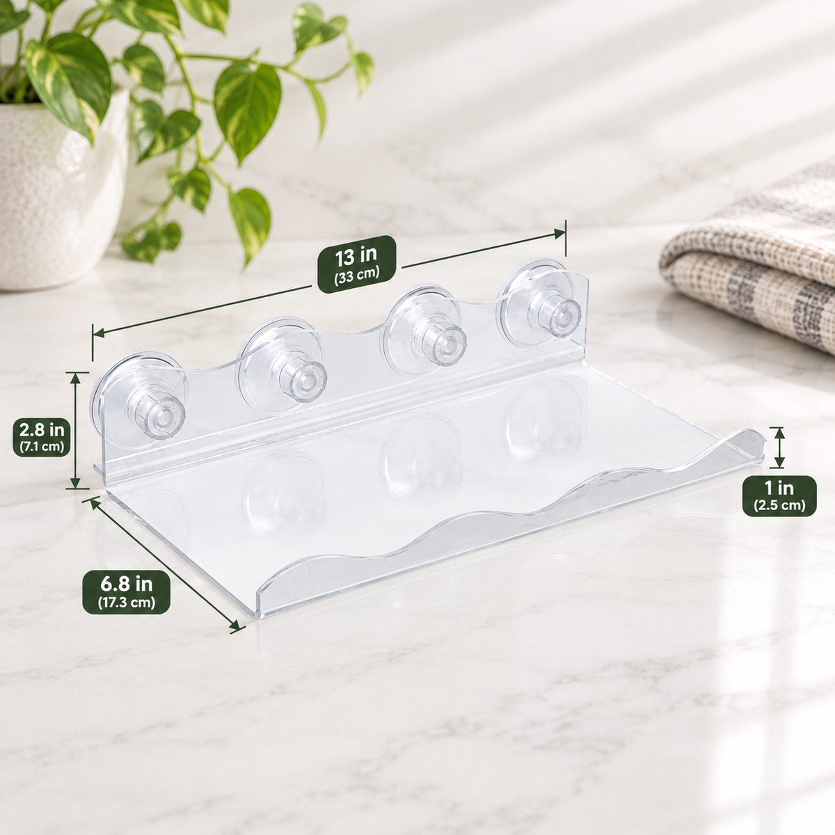 Clear Window Plant Shelf (2pcs)