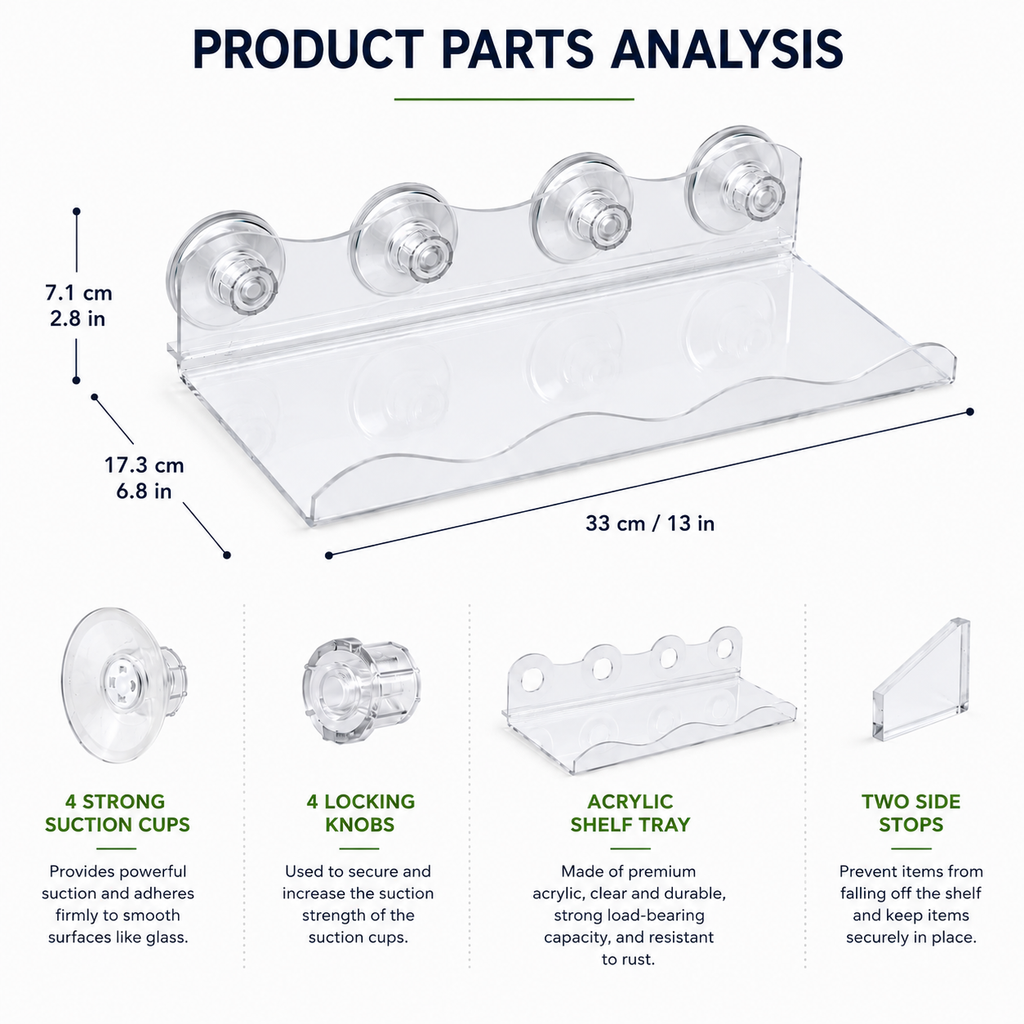 Clear Window Plant Shelf (2pcs)