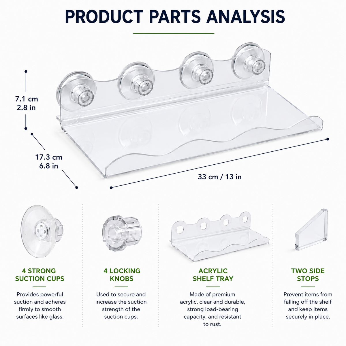 Clear Window Plant Shelf (2pcs)