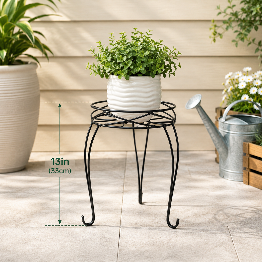 Matte Black Plant Stand