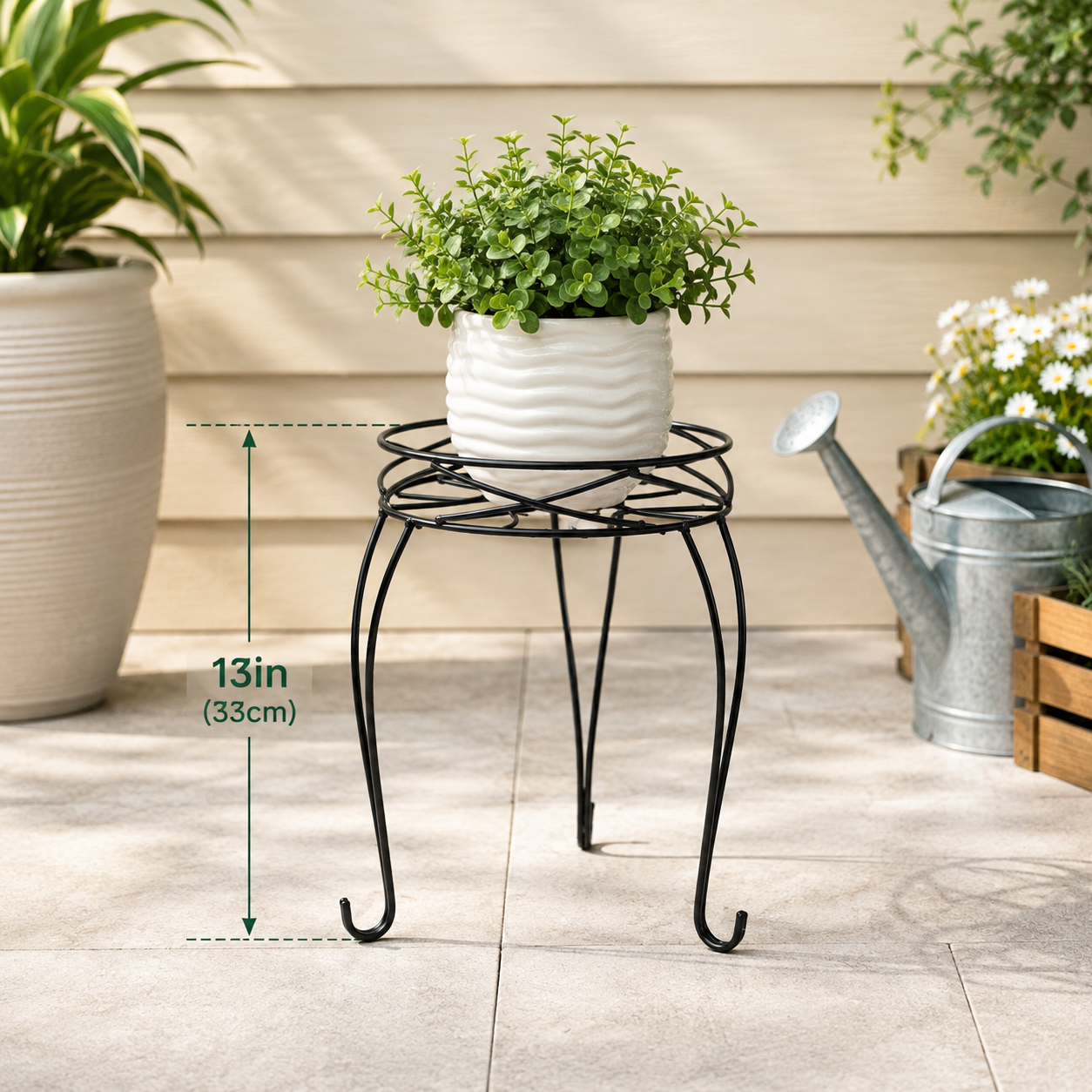 Matte Black Plant Stand