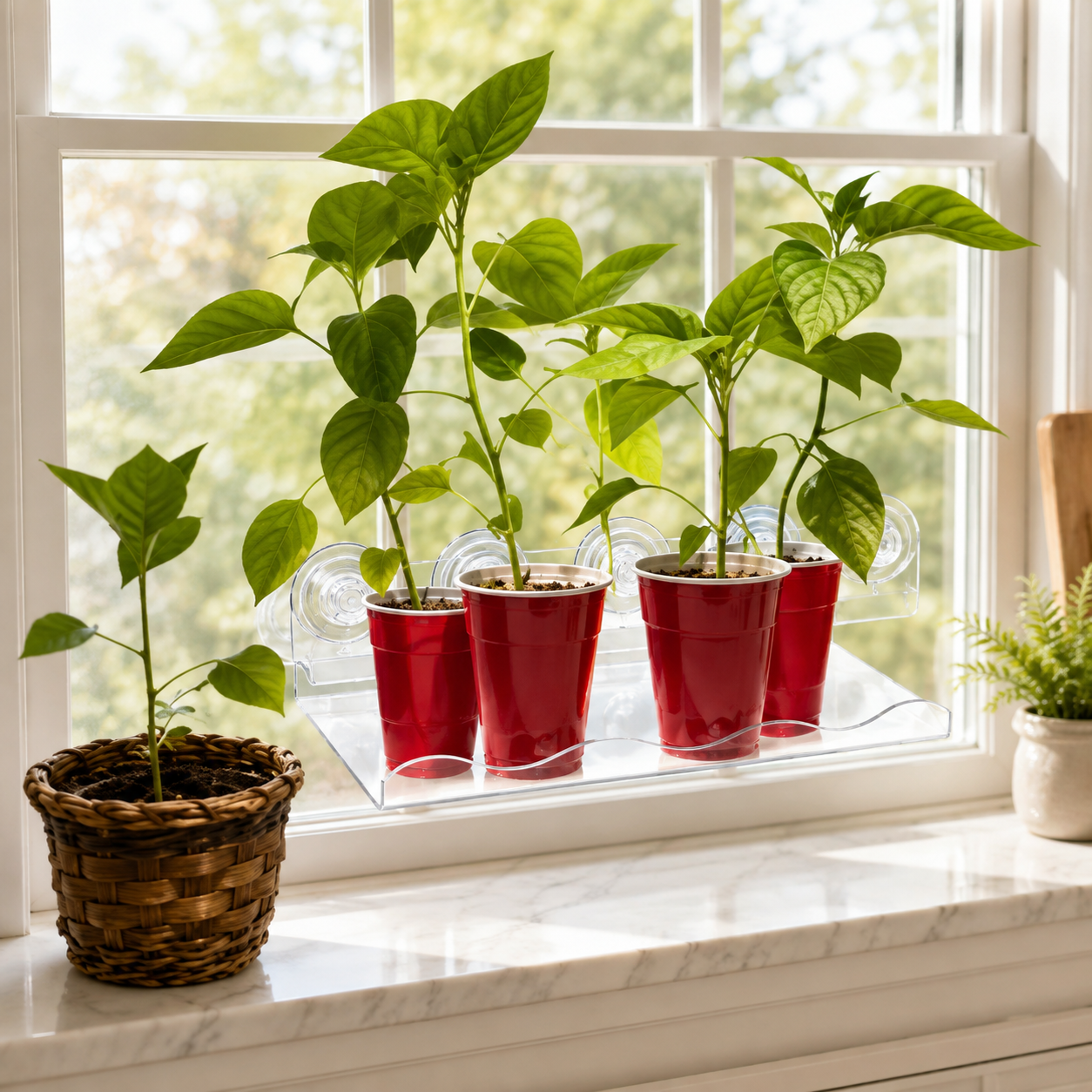 Clear Window Plant Shelf (2pcs)
